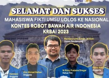 Tim KRI FIKTI UMSU Lolos ke Kontes Robot Tingkat Nasional